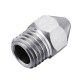 Metric Tooth Stainless Steel Straight Nozzle For 3D Printer Part