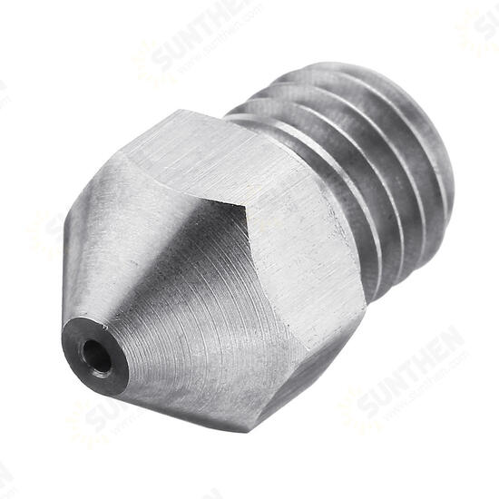 Metric Tooth Stainless Steel Straight Nozzle For 3D Printer Part