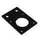 NEMA17 42 Stepper Motor Black/Silver Fixed Bracket Mounting Plate for 3D Printer Motor 2020 Profile Parts