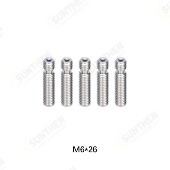 SIMAX3D 5/10PCS M6 Nozzle Throat with PTFE Tube All Models Throat for 1.75mm Filament for 3D Printer