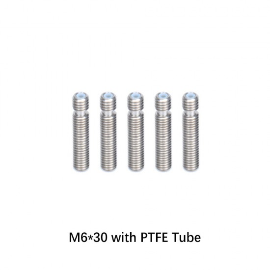 SIMAX3D 5/10PCS M6 Nozzle Throat with PTFE Tube All Models Throat for 1.75mm Filament for 3D Printer