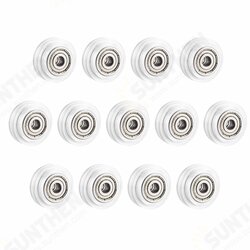 13/24Pcs Polycarbonate Pulley Wheel Plastic Pulley Linear Bearing for Creality CR10 Ender 3 3D Printer Part 13/24Pcs Polycarbonate Pulley Wheel Plastic Pulley Linear Bearing for Creality CR10 Ender 3 3D Printer Part