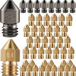 15/34/48PCS 0.2-0.6mm MK8 Extruder Nozzle Hardened Steel Brass Nozzles for 3D Printer 15/34/48PCS 0.2-0.6mm MK8 Extruder Nozzle Hardened Steel Brass Nozzles for 3D Printer