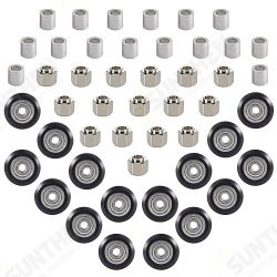 16sets POM Pulley Wheel Black/Transparent with Round Column & Eccentric Spacer Replacement Parts Kit for 3D Printer 16sets POM Pulley Wheel Black/Transparent with Round Column & Eccentric Spacer Replacement Parts Kit for 3D Printer