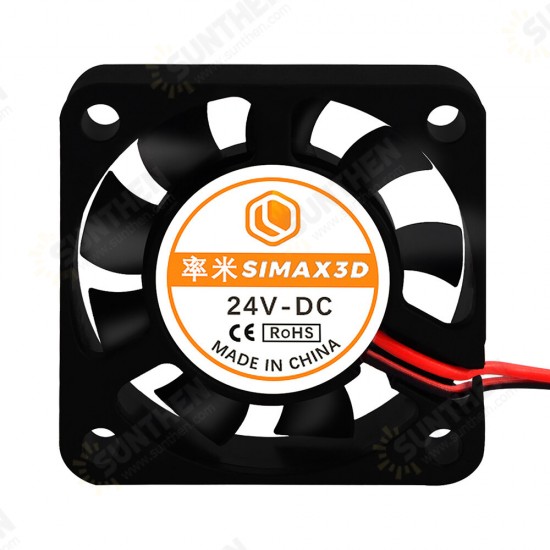 4Pcs 24V 0.08A 4010 40*40mm Cooling Fan with 1M Cable for 3D Printer