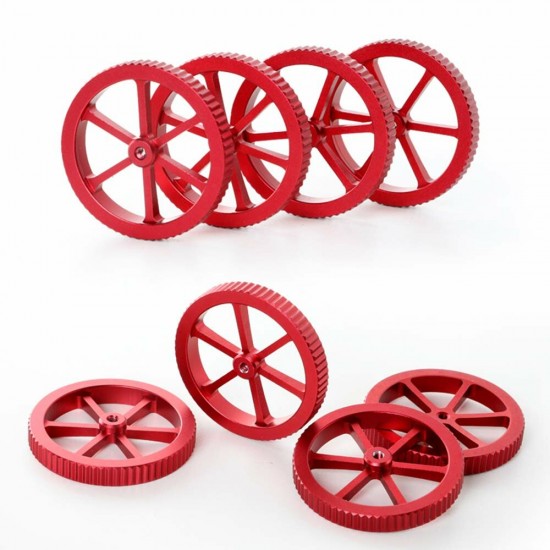 4Pcs Aluminum Red Leveling Nut with Hot Bed Mold Spring Upgrade Accessories Kit for Ender 3/3 Pro/5 3D Printer