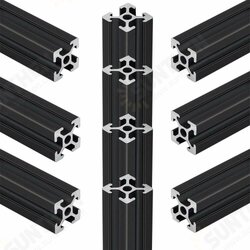 5Pcs 2040 Linear Rail Black Aluminum Profile 1m Extrusion Linear Motion Guides for 3D Printer CNC Parts 5Pcs 2040 Linear Rail Black Aluminum Profile 1m Extrusion Linear Motion Guides for 3D Printer CNC Parts