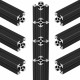5Pcs 2040 Linear Rail Black Aluminum Profile 1m Extrusion Linear Motion Guides for 3D Printer CNC Parts