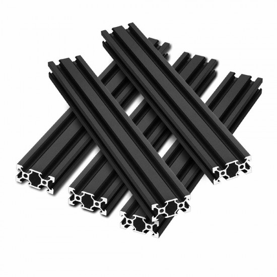 5Pcs 2040 Linear Rail Black Aluminum Profile 1m Extrusion Linear Motion Guides for 3D Printer CNC Parts