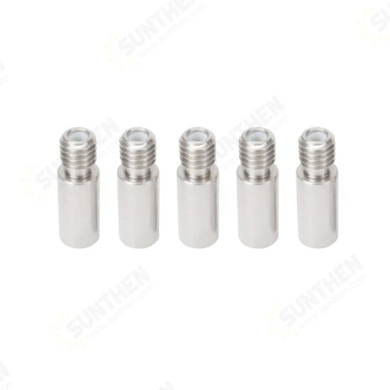5Pcs 4mm to 2mm Throat with PTFE Stainless Steel Hotend Nozzle Throat 1.75mm filament for 3D Printer