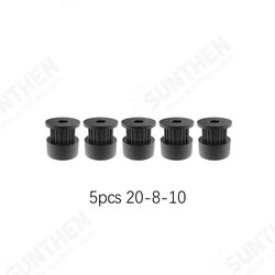 5Pcs GT2 Timing Pulley 16/20 Teeth Wheel Bore 4/5/6/6.35/8mm Aluminium Gear Teeth Width 6/10mm 3D Printers Parts Black/Silver 5Pcs GT2 Timing Pulley 16/20 Teeth Wheel Bore 4/5/6/6.35/8mm Aluminium Gear Teeth Width 6/10mm 3D Printers Parts Black/Silver