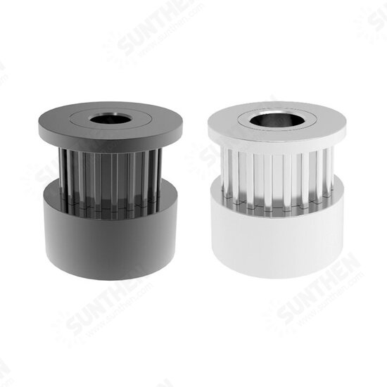 5Pcs GT2 Timing Pulley 16/20 Teeth Wheel Bore 4/5/6/6.35/8mm Aluminium Gear Teeth Width 6/10mm 3D Printers Parts Black/Silver