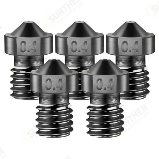 5Pcs Hardened Steel Nozzle E3D J-Head Extruder Nozzle kit for 3D Printer