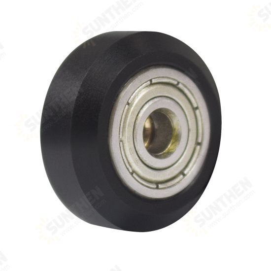 Black/White Plastic CNC Wheel with Bearing Idler Pulley Gear Perlin Wheel for 3D Printer