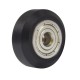 Black/White Plastic CNC Wheel with Bearing Idler Pulley Gear Perlin Wheel for 3D Printer