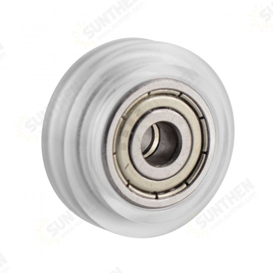 Black/White Plastic CNC Wheel with Bearing Idler Pulley Gear Perlin Wheel for 3D Printer