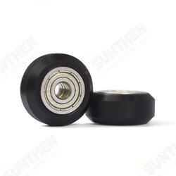 Black/White Plastic CNC Wheel with Bearing Idler Pulley Gear Perlin Wheel for 3D Printer Black/White Plastic CNC Wheel with Bearing Idler Pulley Gear Perlin Wheel for 3D Printer