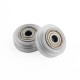 Black/White Plastic CNC Wheel with Bearing Idler Pulley Gear Perlin Wheel for 3D Printer