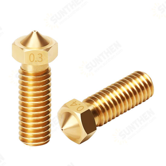 Brass Volcano Long Nozzle M6 Thread 1.75mm for 3D Printer