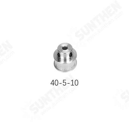 GT2 Timing Pulley 30/36/40/48/60 Teeth Wheel Bore 5/6.35/8/10/12mm Aluminium Gear Teeth Width 6/10mm 3D Printers Parts Silver