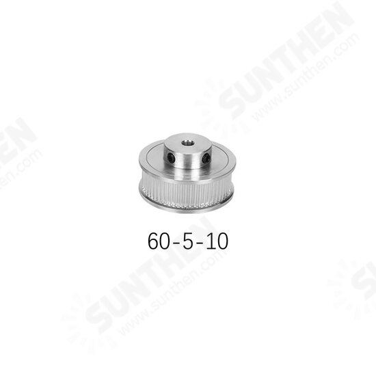 GT2 Timing Pulley 30/36/40/48/60 Teeth Wheel Bore 5/6.35/8/10/12mm Aluminium Gear Teeth Width 6/10mm 3D Printers Parts Silver