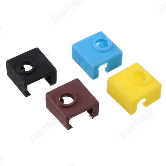 Yellow/Blue/Brown/Black Silicone Protective Case for 3D Printer Heating Block Hotend