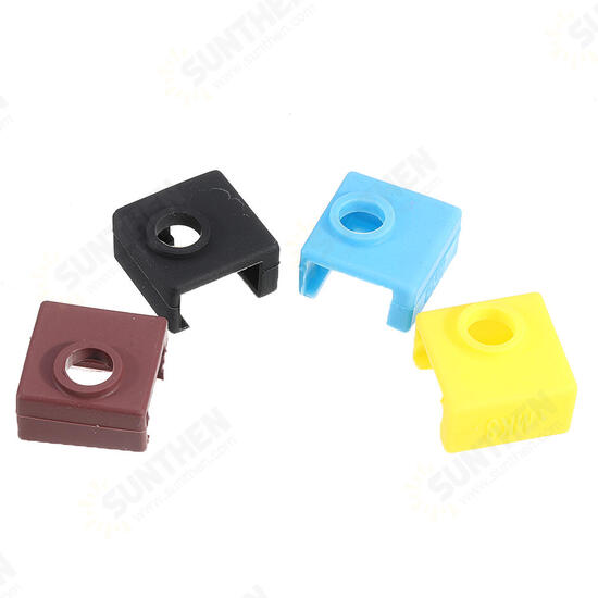 Yellow/Blue/Brown/Black Silicone Protective Case for 3D Printer Heating Block Hotend