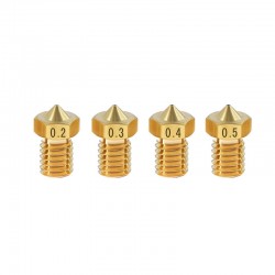 0.2/0.3/0.4/0.5/0.6/0.8/1.0/1.2mm Brass V6 Nozzle M6 Thread for 3D Printer 0.2/0.3/0.4/0.5/0.6/0.8/1.0/1.2mm Brass V6 Nozzle M6 Thread for 3D Printer