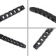 10 x 20mm 10*20mm L1000mm Cable Drag Chain Wire Carrier with end connectors for CNC Router Machine Tools for 3D Printer