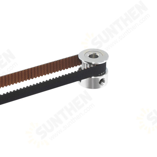 2GT-6mm Non-Slip Timing Belt with Copper Buckle for 3D Printer