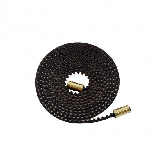 2GT-6mm Non-Slip Timing Belt with Copper Buckle for 3D Printer