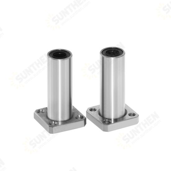 2Pcs Square Flange Type Linear Bearing kit Full Metal 8 Sizes Optional for 3D Printer