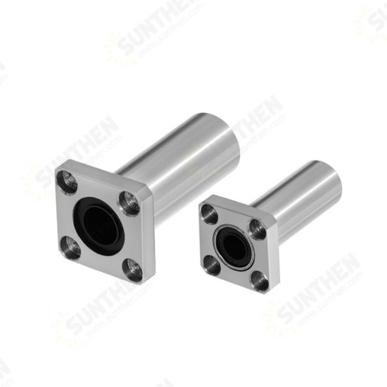 2Pcs Square Flange Type Linear Bearing kit Full Metal 8 Sizes Optional for 3D Printer