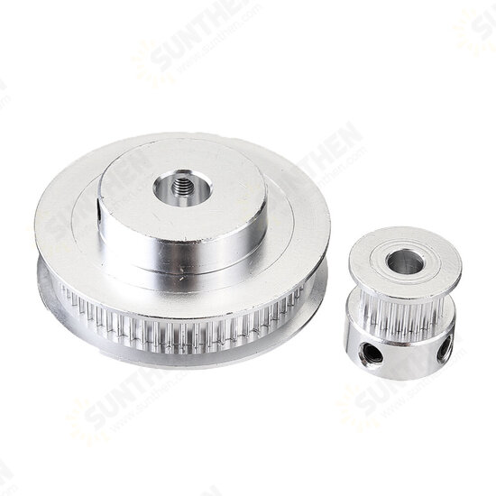 60Teeth 8mm Bore Diameter + 20Teeth 5mm Bore GT2 Timing Belt Pulley with 6mm Timing Belt for 3D Printer