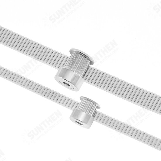 6mm/10mm Width PU White Timing Belt fiberglass Synchronous Belt with Steel Core 10M Long for 3D Printer