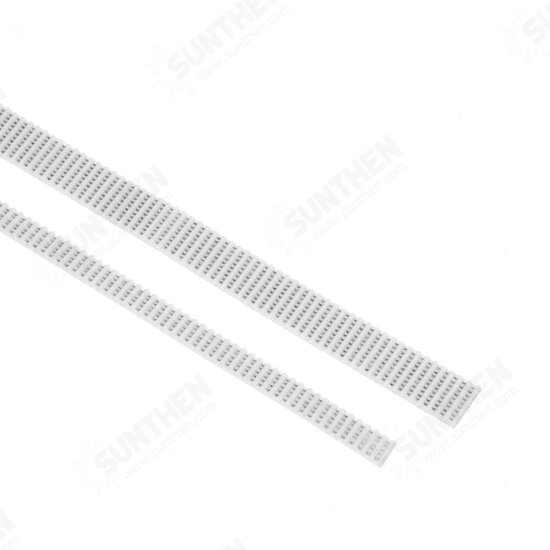6mm/10mm Width PU White Timing Belt fiberglass Synchronous Belt with Steel Core 10M Long for 3D Printer