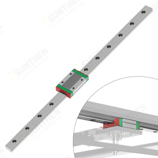 9mm Linear Guide MGN9H 200/250/300/350/400/450/500mm Linear Rail + MGN9H Block for 3D Printer