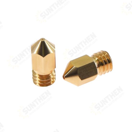 Brass Nozzle 1.75mm M6 Thread 0.2/0.3/0.4/0.5/0.6/0.8mm for 3D Printer