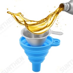 Collapsible Silicone Funnels and Stainless Steel Resin Filter Cups for Pouring Resin Back into Bottle Collapsible Silicone Funnels and Stainless Steel Resin Filter Cups for Pouring Resin Back into Bottle