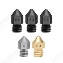 MK8 Hardened Steel Titanium Alloy Brass Nozzle Box Accessories Kit for 3D Printer MK8 Hardened Steel Titanium Alloy Brass Nozzle Box Accessories Kit for 3D Printer