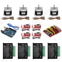 UNO CNC Kit with Controller + Shield + Nema 23 Stepper Motors + TB6600 + Limited Switches UNO CNC Kit with Controller + Shield + Nema 23 Stepper Motors + TB6600 + Limited Switches