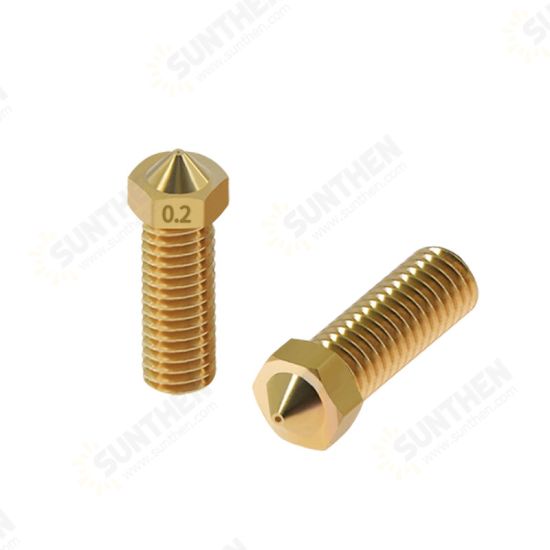 Volcano Nozzle 0.2/0.3/0.4/0.5/0.6/0.8/1.0/1.2mm V6 Nozzle M6 Thread for 3D Printer