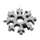 18-in-1 Snowflake Multi-tool Snow Tool Combination Compact And Portable Outdoor Products Snowflake Tool Screwdriver Hex Wrench for 3D Printer