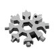 18-in-1 Snowflake Multi-tool Snow Tool Combination Compact And Portable Outdoor Products Snowflake Tool Screwdriver Hex Wrench for 3D Printer