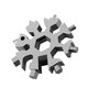 18-in-1 Snowflake Multi-tool Snow Tool Combination Compact And Portable Outdoor Products Snowflake Tool Screwdriver Hex Wrench for 3D Printer