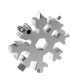 18-in-1 Snowflake Multi-tool Snow Tool Combination Compact And Portable Outdoor Products Snowflake Tool Screwdriver Hex Wrench for 3D Printer
