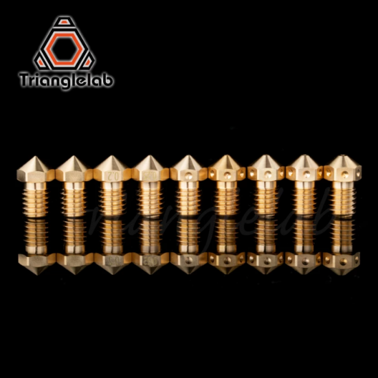 T-V6 Brass Nozzle V6 Nozzle for 3D printers hotend M6 Thread for E3D Nozzles hotend titan extruder