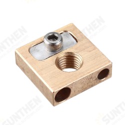 UM3 M6*0.75 Thread Brass Copper Heating Block 4mm for 3D Printer UM3 M6*0.75 Thread Brass Copper Heating Block 4mm for 3D Printer