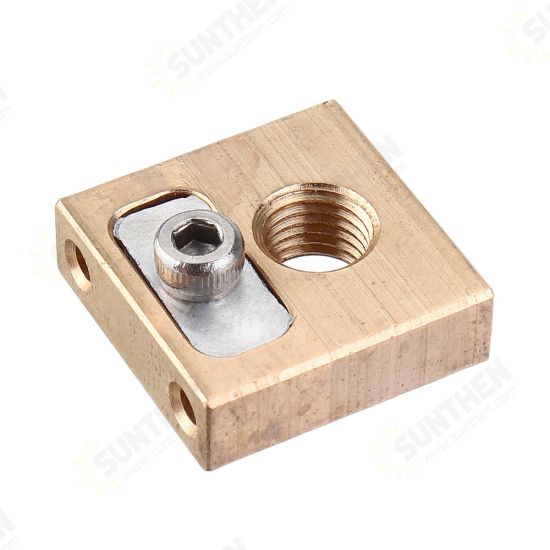 UM3 M6*0.75 Thread Brass Copper Heating Block 4mm for 3D Printer