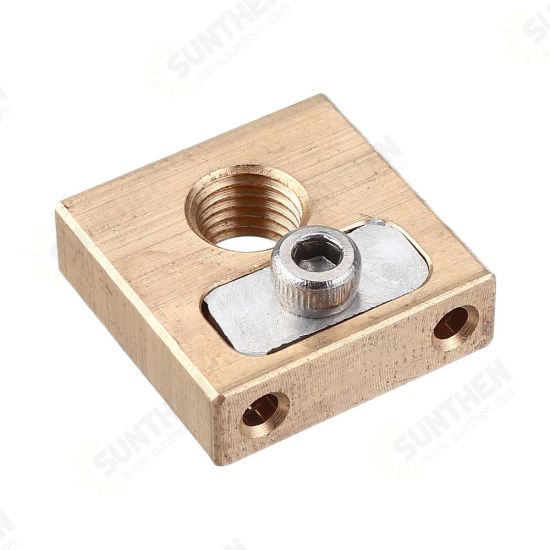 UM3 M6*0.75 Thread Brass Copper Heating Block 4mm for 3D Printer